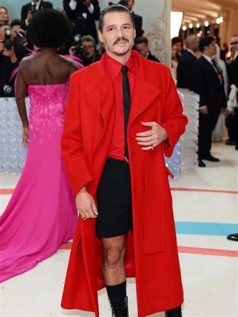 pedro pascal in a dress.